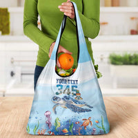 Personalized Cayman Islands 345 Grocery Bag Watercolor Turtle - Wonder Print Shop