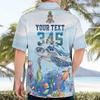 Personalized Cayman Islands 345 Hawaiian Shirt Watercolor Turtle - Wonder Print Shop