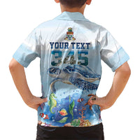 Personalized Cayman Islands 345 Hawaiian Shirt Watercolor Turtle - Wonder Print Shop