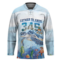 Personalized Cayman Islands 345 Hockey Jersey Watercolor Turtle - Wonder Print Shop