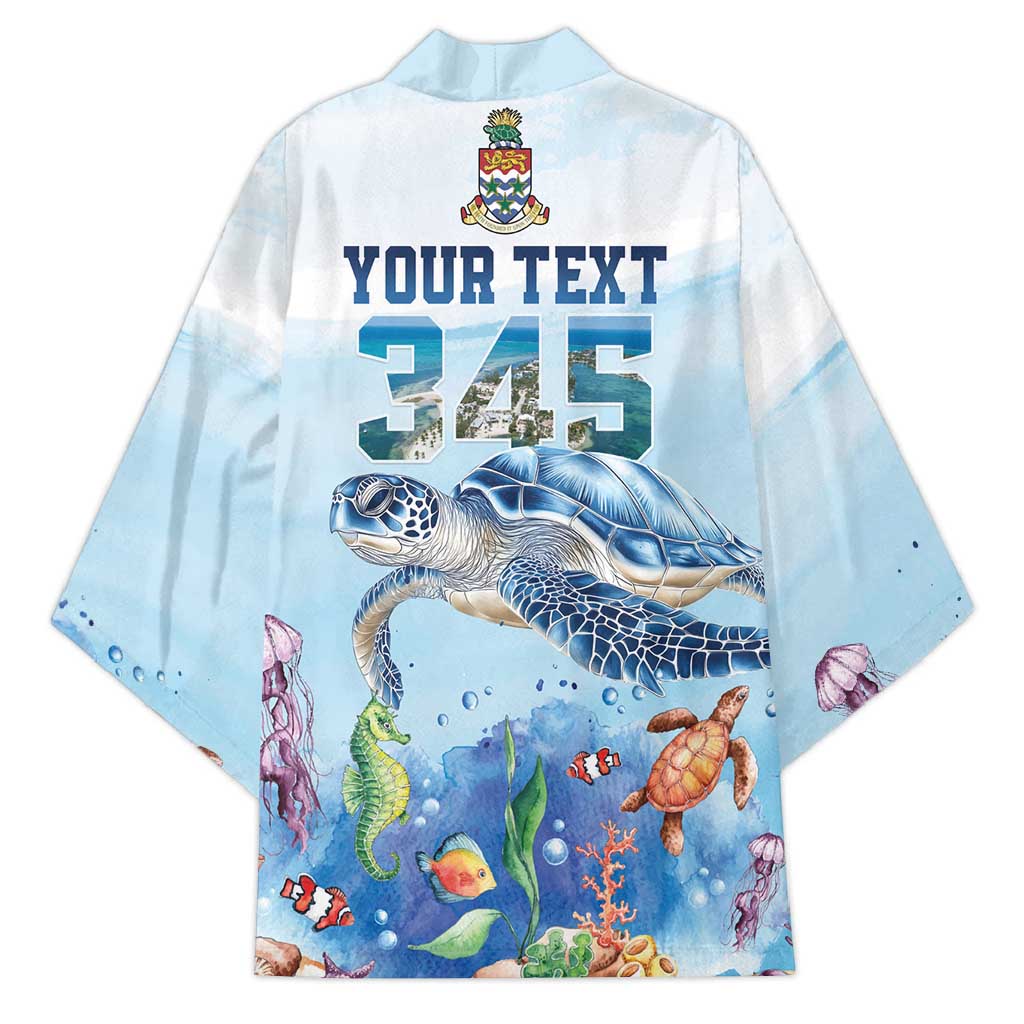 Personalized Cayman Islands 345 Kimono Watercolor Turtle - Wonder Print Shop