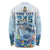 Personalized Cayman Islands 345 Long Sleeve Shirt Watercolor Turtle - Wonder Print Shop
