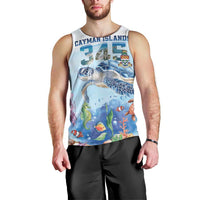 Personalized Cayman Islands 345 Men Tank Top Watercolor Turtle - Wonder Print Shop