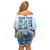 Personalized Cayman Islands 345 Off Shoulder Short Dress Watercolor Turtle - Wonder Print Shop