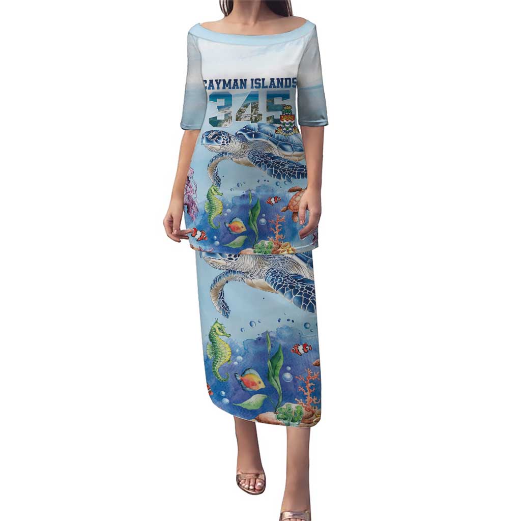 Personalized Cayman Islands 345 Puletasi Watercolor Turtle - Wonder Print Shop