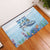 Personalized Cayman Islands 345 Rubber Doormat Watercolor Turtle - Wonder Print Shop