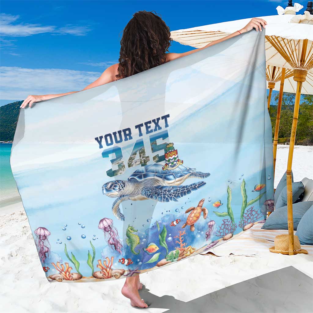Personalized Cayman Islands 345 Sarong Watercolor Turtle - Wonder Print Shop