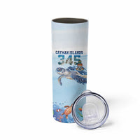 Personalized Cayman Islands 345 Skinny Tumbler Watercolor Turtle - Wonder Print Shop