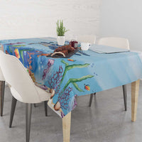 Personalized Cayman Islands 345 Tablecloth Watercolor Turtle - Wonder Print Shop