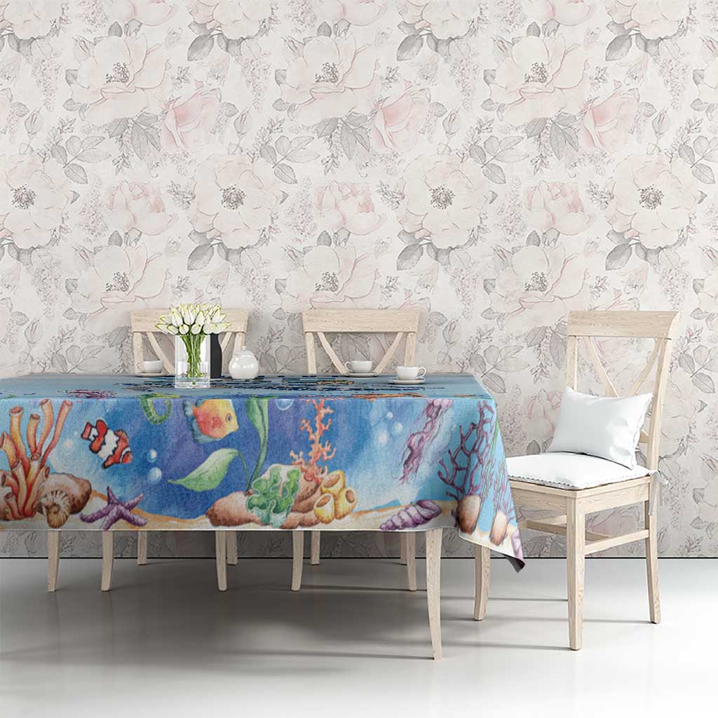 Personalized Cayman Islands 345 Tablecloth Watercolor Turtle - Wonder Print Shop