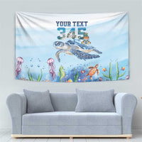 Personalized Cayman Islands 345 Tapestry Watercolor Turtle - Wonder Print Shop