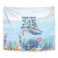 Personalized Cayman Islands 345 Tapestry Watercolor Turtle - Wonder Print Shop