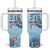 Personalized Cayman Islands 345 Tumbler With Handle Watercolor Turtle - Wonder Print Shop