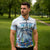 Personalized Cayman Islands 345 Zipper Polo Shirt Watercolor Turtle - Wonder Print Shop