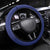 Barbados Coat Of Arms Steering Wheel Cover With Dwarf Poinciana Flowers - Wonder Print Shop