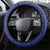 Barbados Coat Of Arms Steering Wheel Cover With Dwarf Poinciana Flowers - Wonder Print Shop