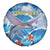 Personalized Barbados Fish Flying Spare Tire Cover With Stormy Sea Wave - Wonder Print Shop