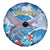 Personalized Barbados Fish Flying Spare Tire Cover With Stormy Sea Wave - Wonder Print Shop