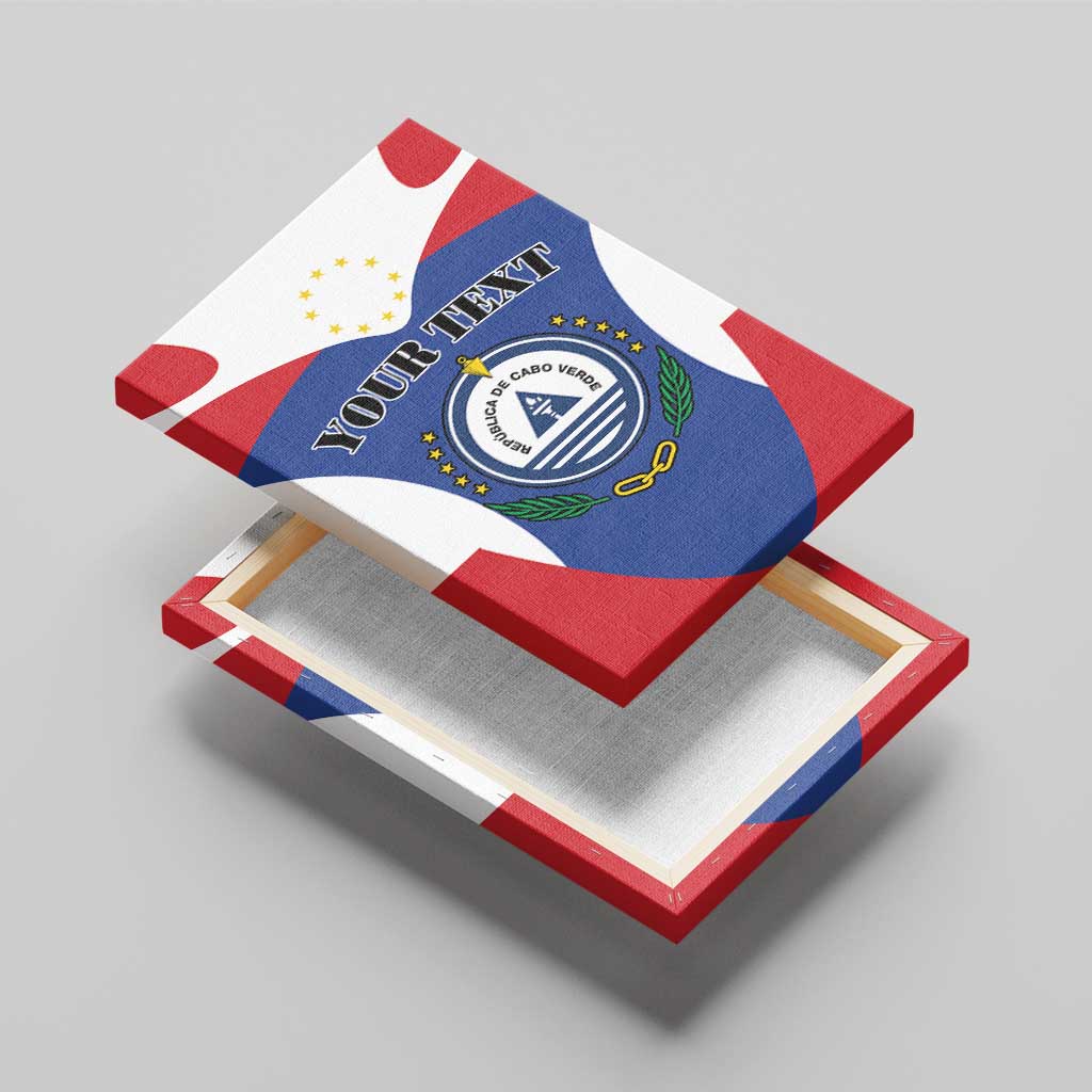 Personalized Cape Verde Coat Of Arms Canvas Wall Art Sport Style - Wonder Print Shop