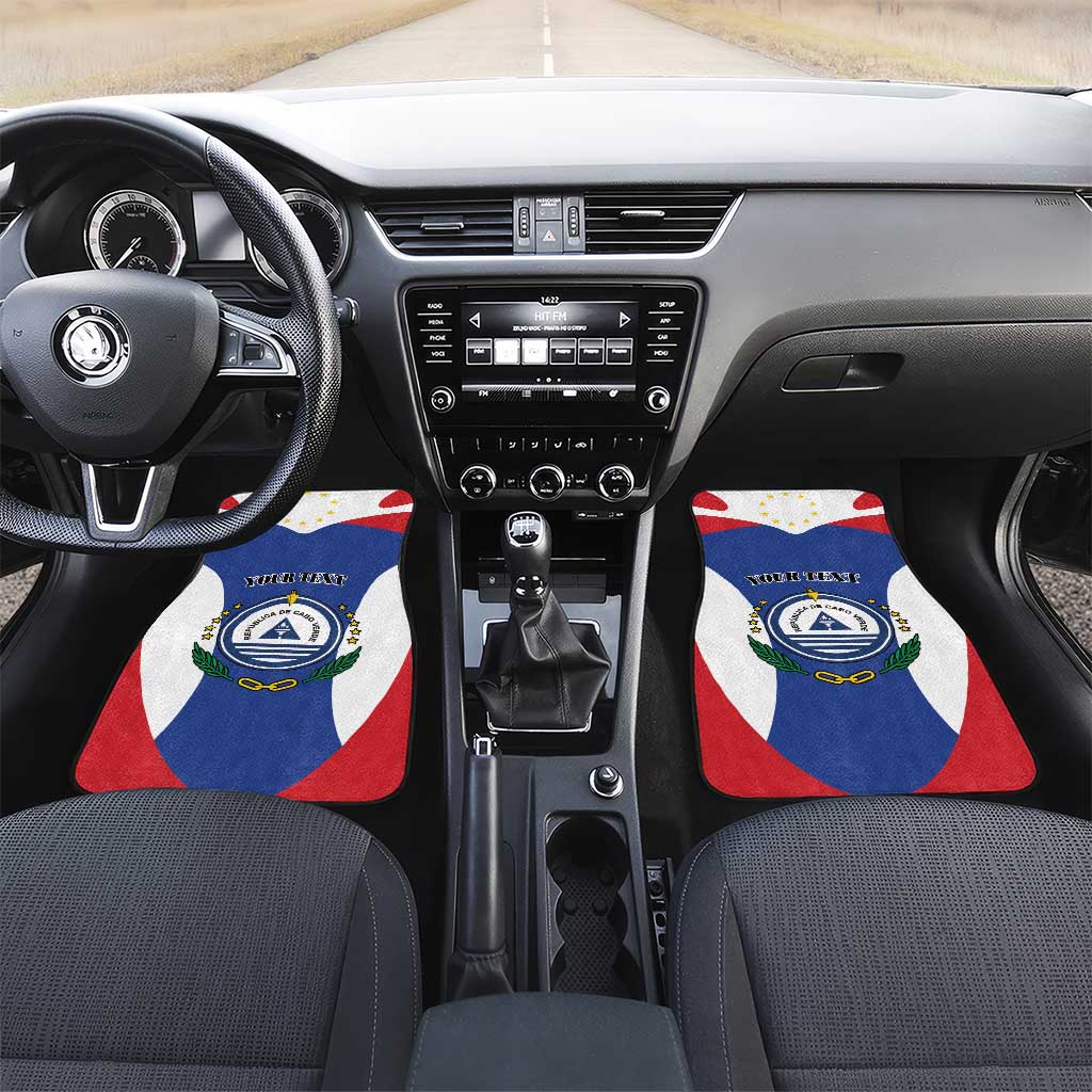 Personalized Cape Verde Coat Of Arms Car Mats Sport Style - Wonder Print Shop