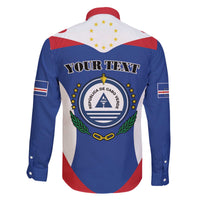 Personalized Cape Verde Coat Of Arms Family Matching Off The Shoulder Long Sleeve Dress and Hawaiian Shirt Sport Style - Wonder Print Shop