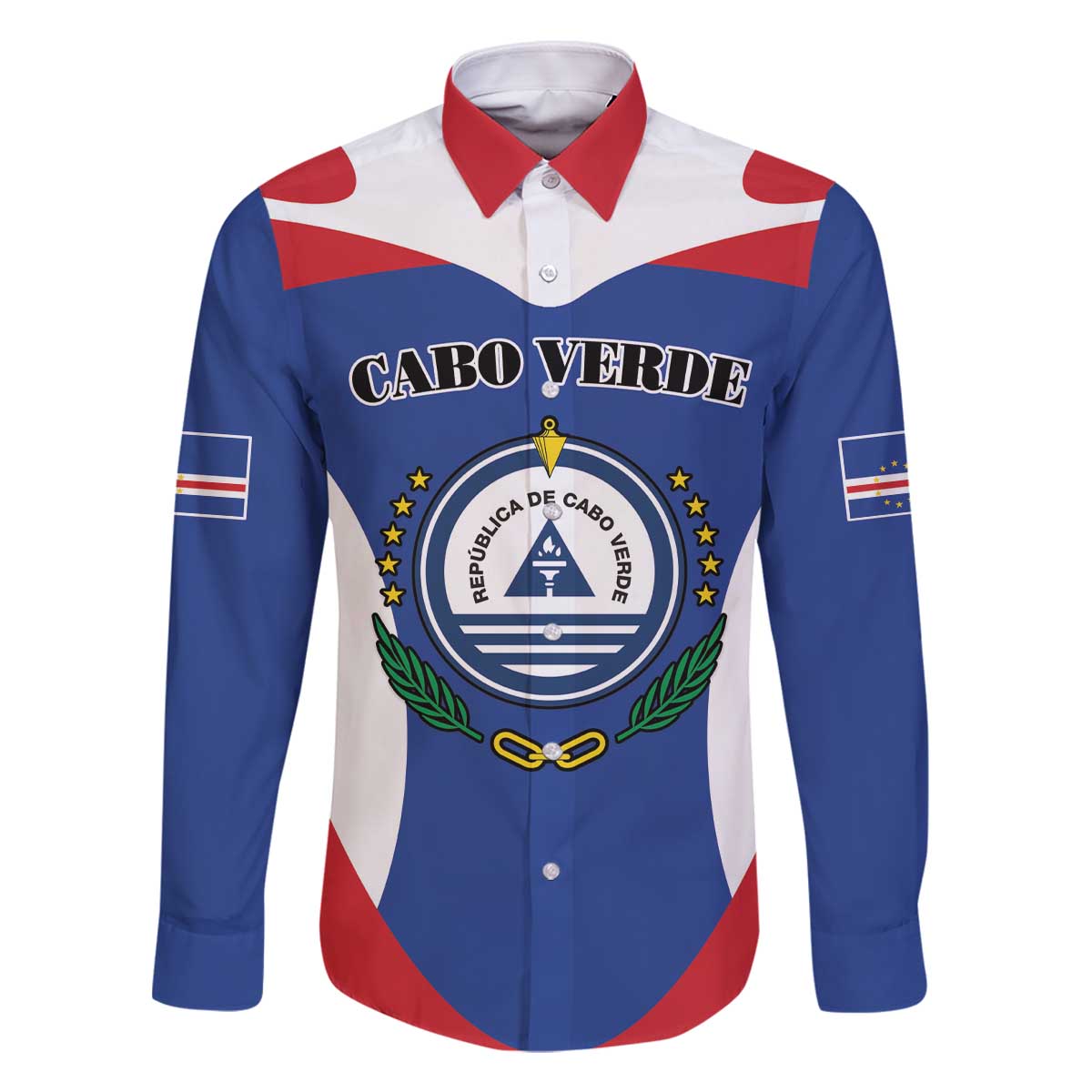 Personalized Cape Verde Coat Of Arms Family Matching Off Shoulder Short Dress and Hawaiian Shirt Sport Style - Wonder Print Shop