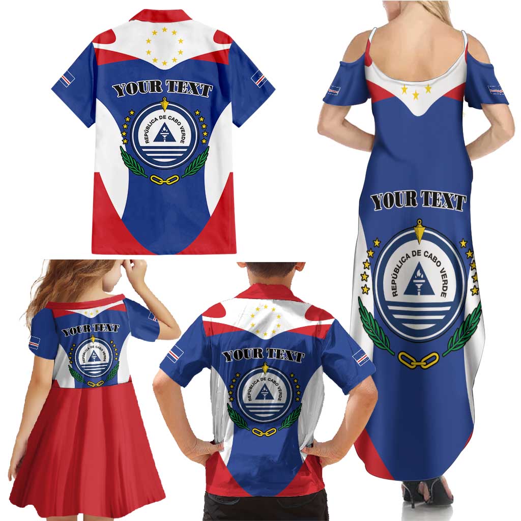 Personalized Cape Verde Coat Of Arms Family Matching Summer Maxi Dress and Hawaiian Shirt Sport Style - Wonder Print Shop
