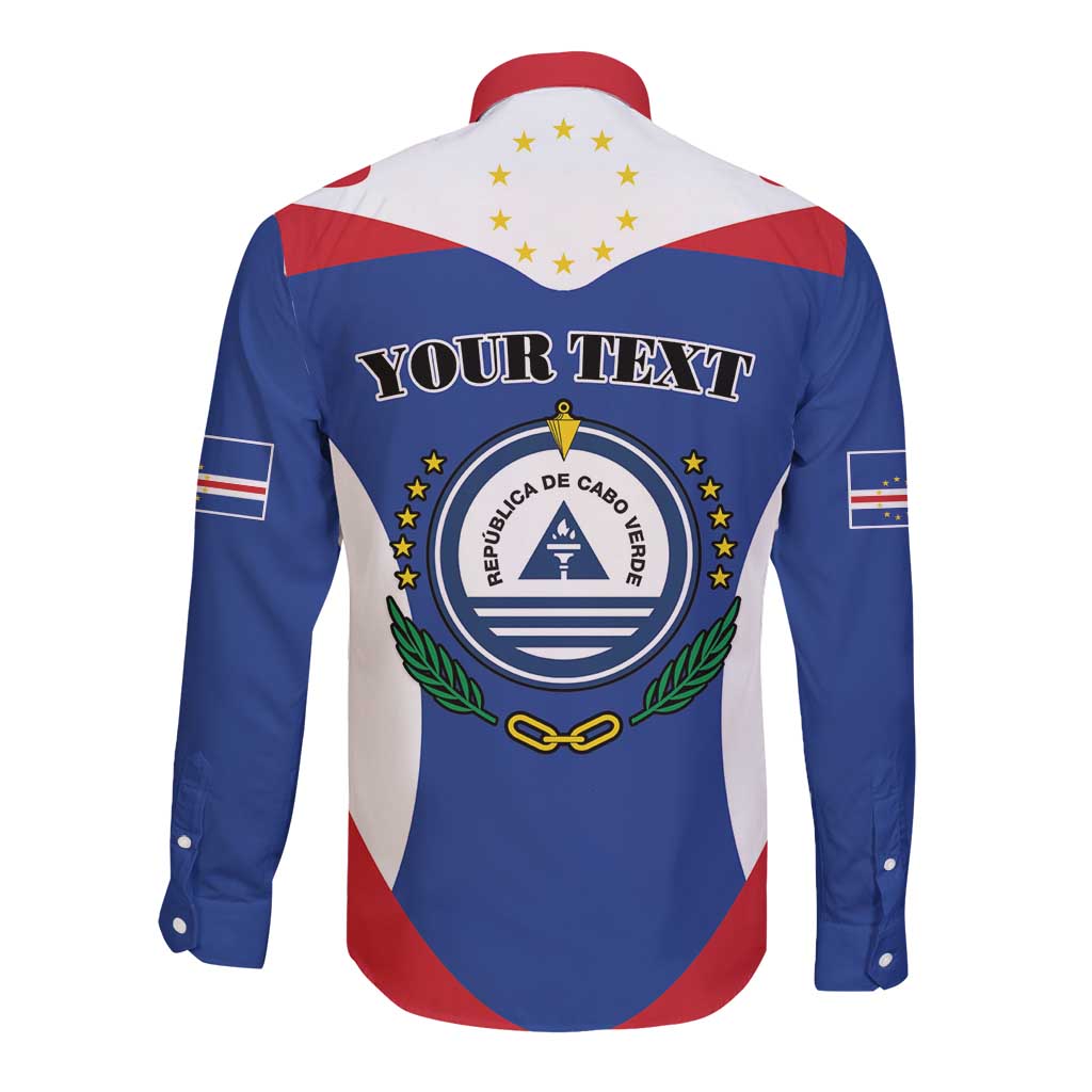 Personalized Cape Verde Coat Of Arms Long Sleeve Button Shirt Sport Style - Wonder Print Shop