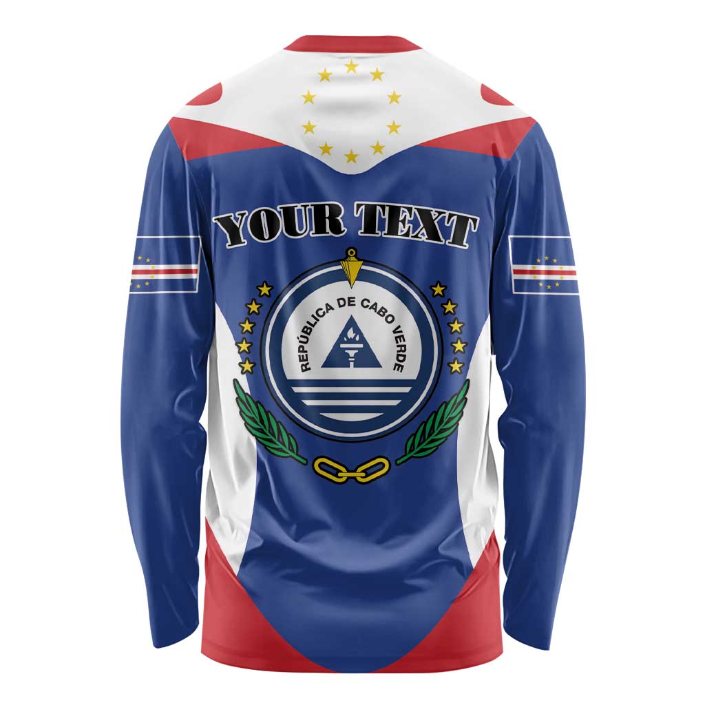 Personalized Cape Verde Coat Of Arms Long Sleeve Shirt Sport Style - Wonder Print Shop