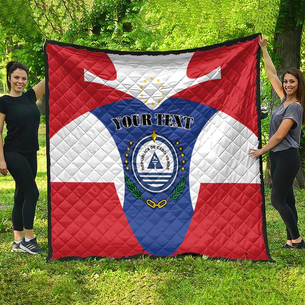 Personalized Cape Verde Coat Of Arms Quilt Sport Style - Wonder Print Shop