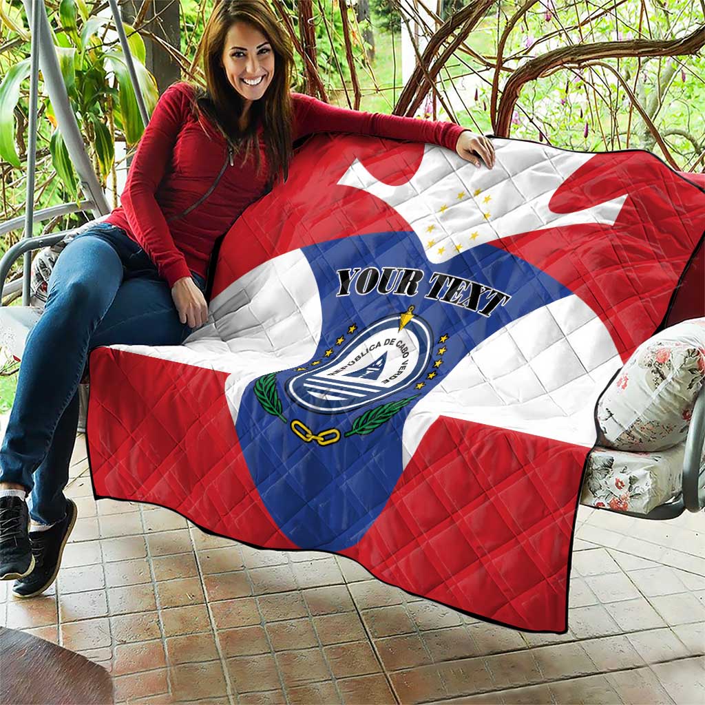 Personalized Cape Verde Coat Of Arms Quilt Sport Style - Wonder Print Shop