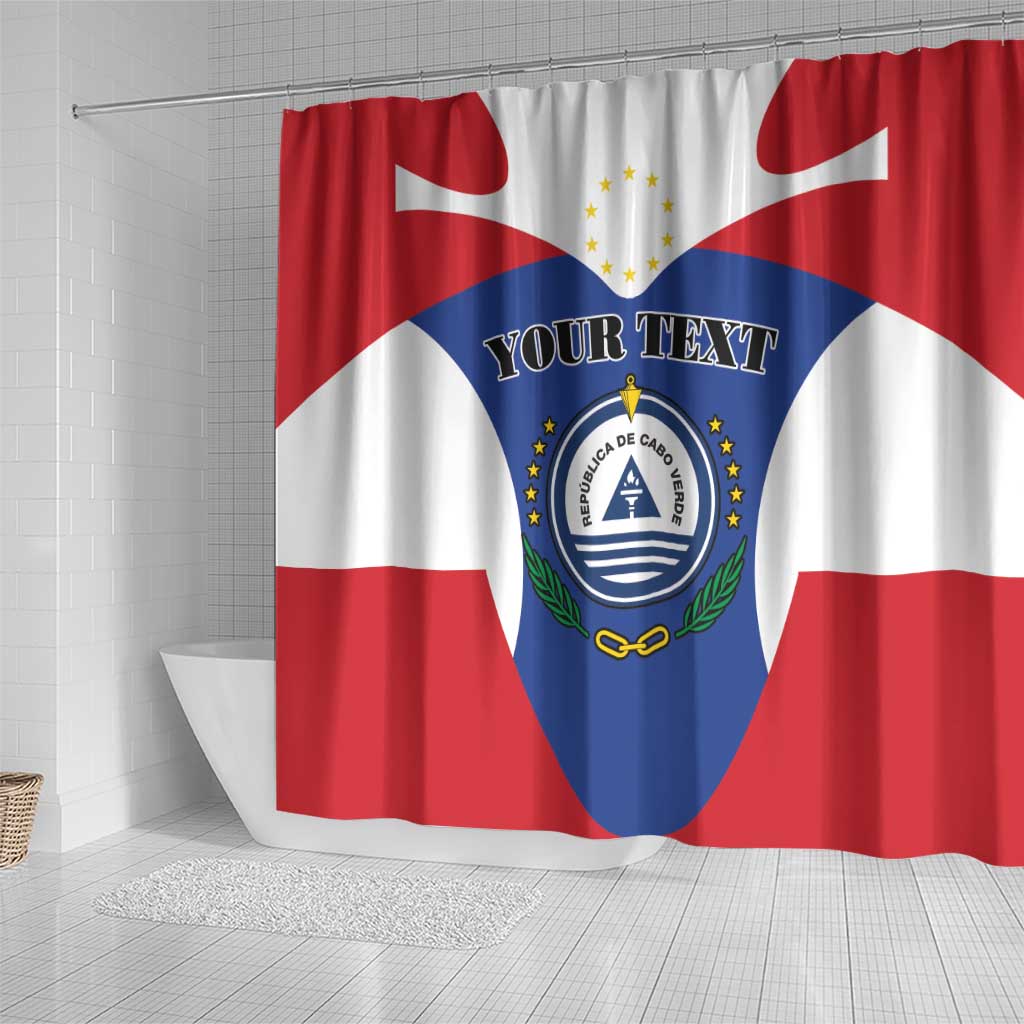 Personalized Cape Verde Coat Of Arms Shower Curtain Sport Style