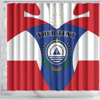 Personalized Cape Verde Coat Of Arms Shower Curtain Sport Style