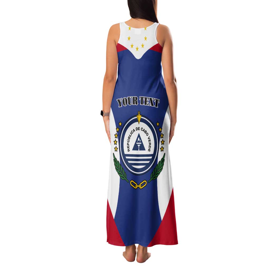 Personalized Cape Verde Coat Of Arms Tank Maxi Dress Sport Style - Wonder Print Shop