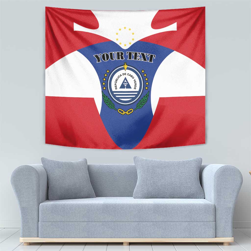 Personalized Cape Verde Coat Of Arms Tapestry Sport Style - Wonder Print Shop