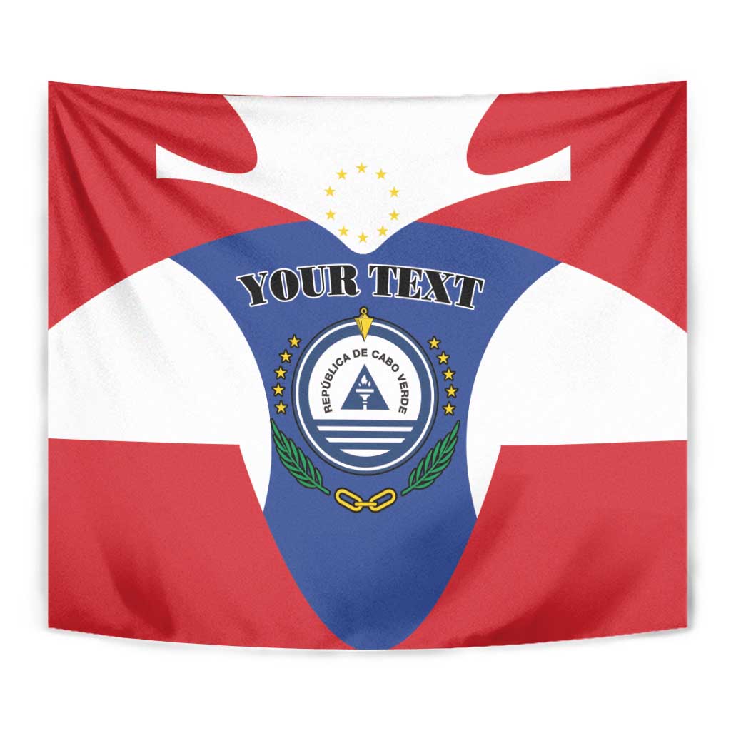 Personalized Cape Verde Coat Of Arms Tapestry Sport Style - Wonder Print Shop