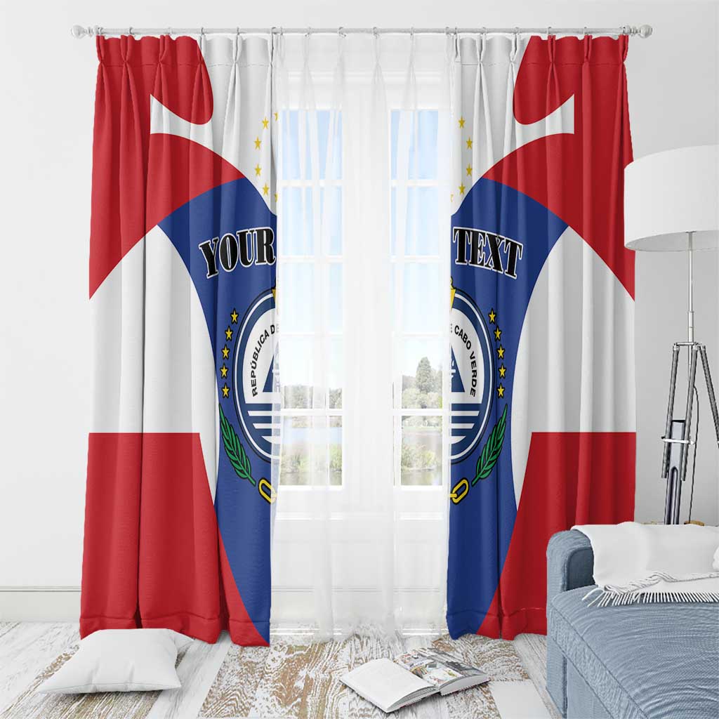 Personalized Cape Verde Coat Of Arms Window Curtain Sport Style - Wonder Print Shop