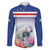 Cape Verde Manatee Family Matching Long Sleeve Bodycon Dress and Hawaiian Shirt Coral Reef With Flag Style - Wonder Print Shop