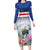 Cape Verde Manatee Family Matching Long Sleeve Bodycon Dress and Hawaiian Shirt Coral Reef With Flag Style - Wonder Print Shop