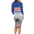 Cape Verde Manatee Family Matching Long Sleeve Bodycon Dress and Hawaiian Shirt Coral Reef With Flag Style - Wonder Print Shop