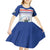 Cape Verde Manatee Kid Short Sleeve Dress Coral Reef With Flag Style - Wonder Print Shop