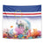 Cape Verde Manatee Tapestry Coral Reef With Flag Style - Wonder Print Shop