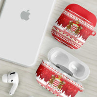 Monaco Christmas AirPods Case Joyeux Noel Coat Of Arms - Wonder Print Shop