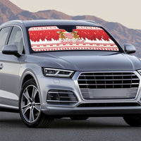 Monaco Christmas Auto Sun Shade Joyeux Noel Coat Of Arms - Wonder Print Shop