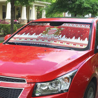 Monaco Christmas Auto Sun Shade Joyeux Noel Coat Of Arms - Wonder Print Shop