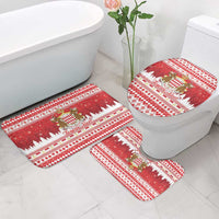 Monaco Christmas Bathroom Set Joyeux Noel Coat Of Arms - Wonder Print Shop