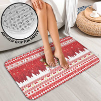 Monaco Christmas Bathroom Set Joyeux Noel Coat Of Arms - Wonder Print Shop