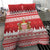 Monaco Christmas Bedding Set Joyeux Noel Coat Of Arms - Wonder Print Shop