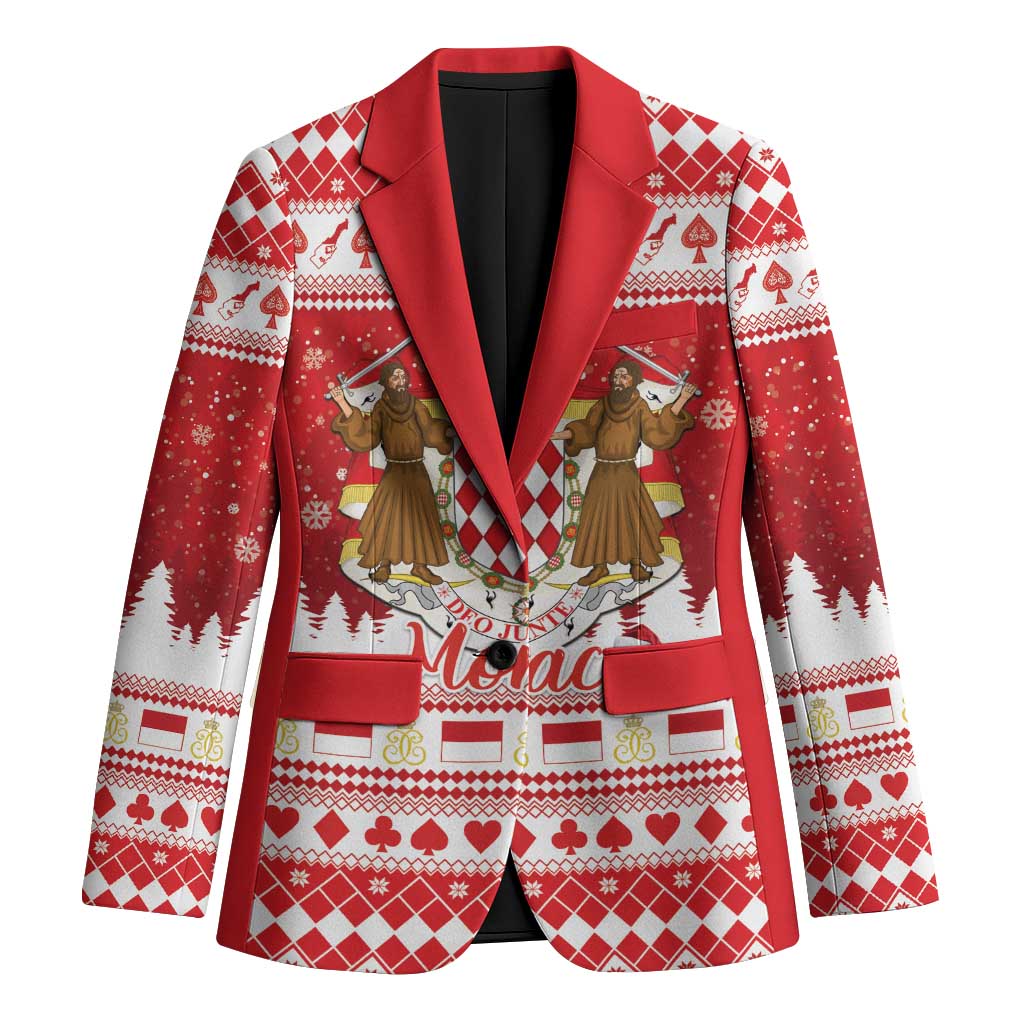 Monaco Christmas Blazer Joyeux Noel Coat Of Arms - Wonder Print Shop