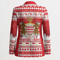 Monaco Christmas Blazer Joyeux Noel Coat Of Arms - Wonder Print Shop
